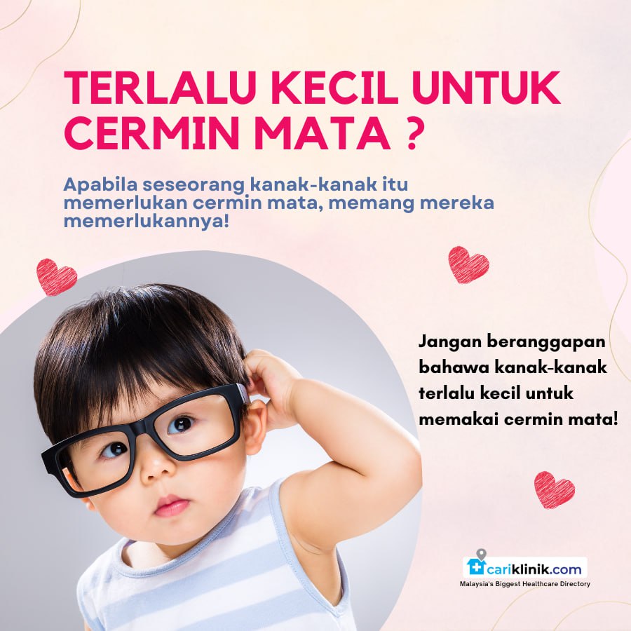 TERLALU KECIL UNTUK PAKAI CERMIN MATA ?