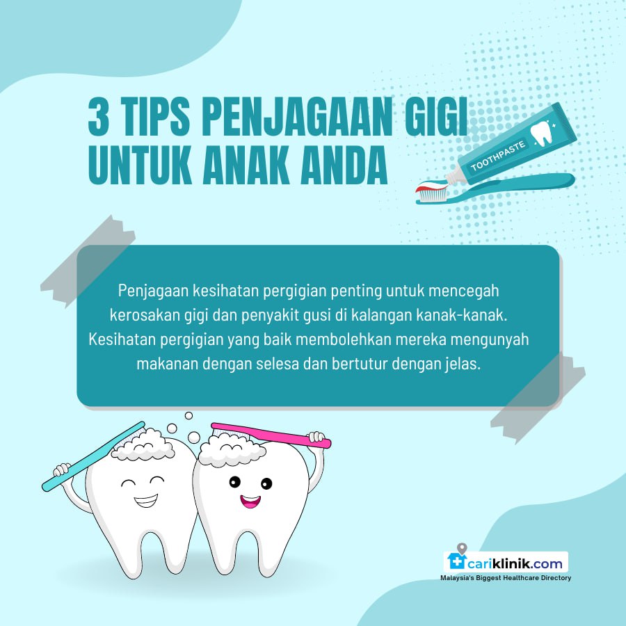 3 TIPS PENJAGAAN GIGI UNTUK ANAK ANDA