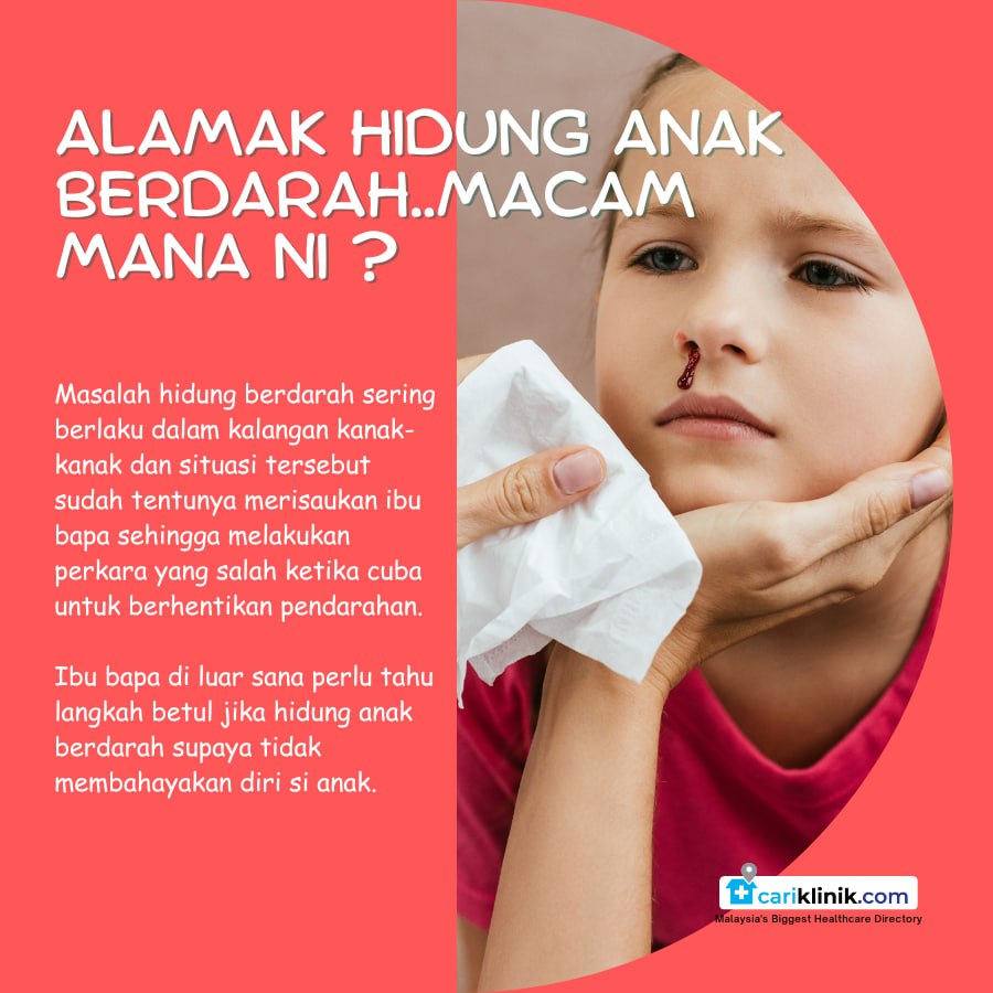 ALAMAK..HIDUNG ANAK BERDARAH, MACAM MANA NI ?