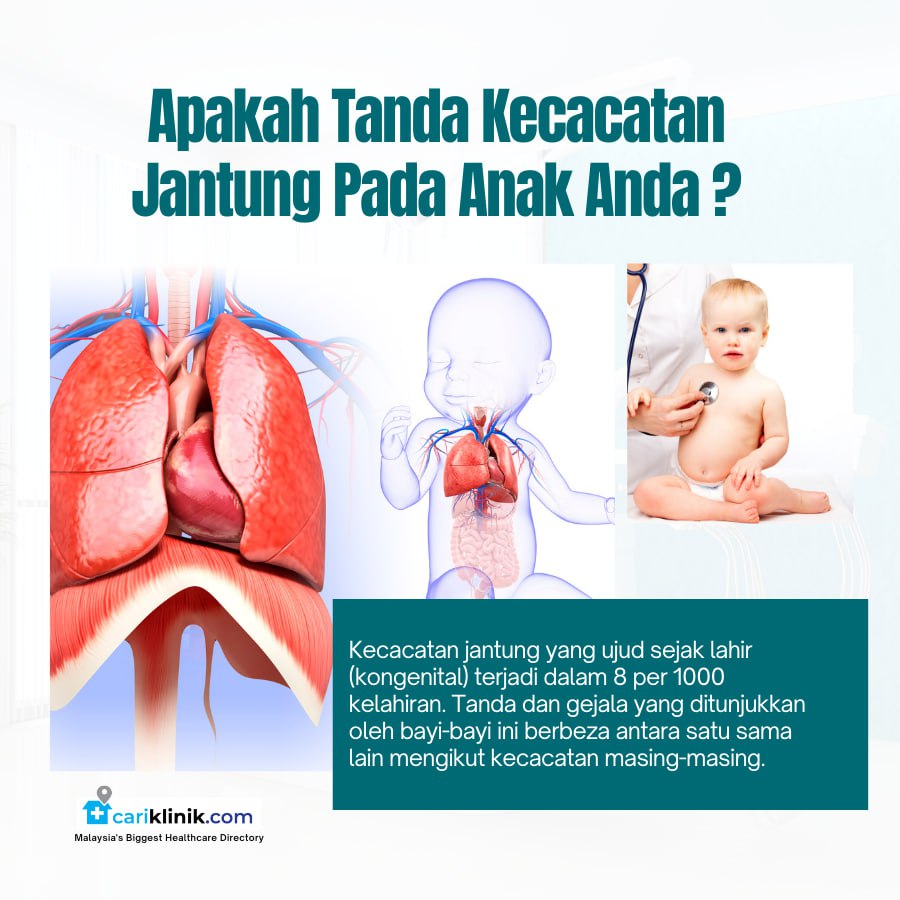 APAKAH TANDA KECACATAN JANTUNG PADA BAYI ANDA ?