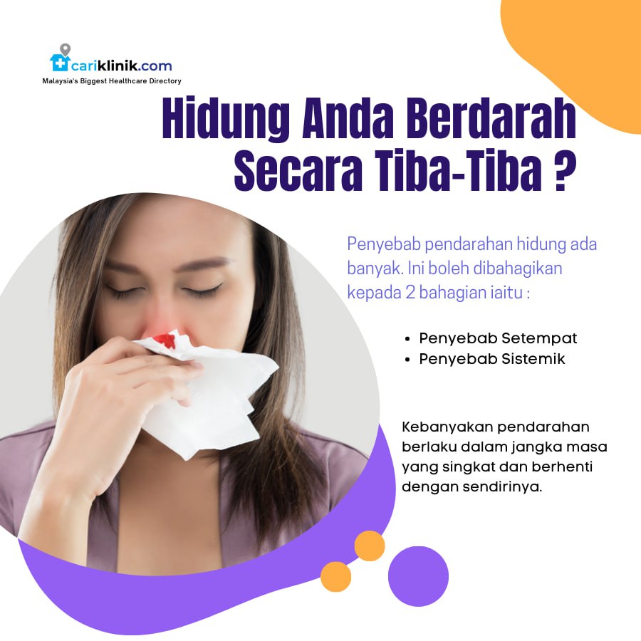 HIDUNG ANDA BERDARAH SECARA TIBA-TIBA