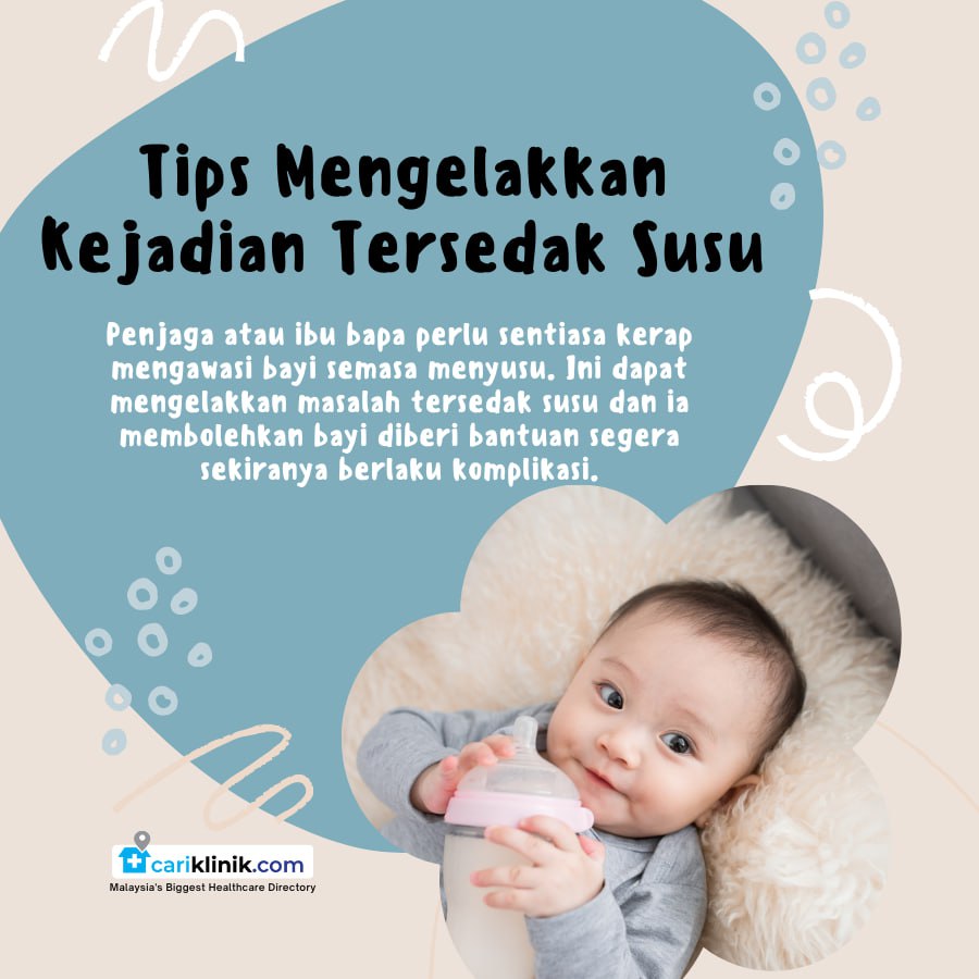 TIPS ELAK KEJADIAN TERSEDAK SUSU