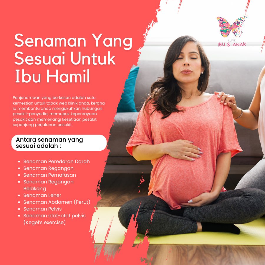 Senaman Yang Sesuai Untuk Ibu Hamil