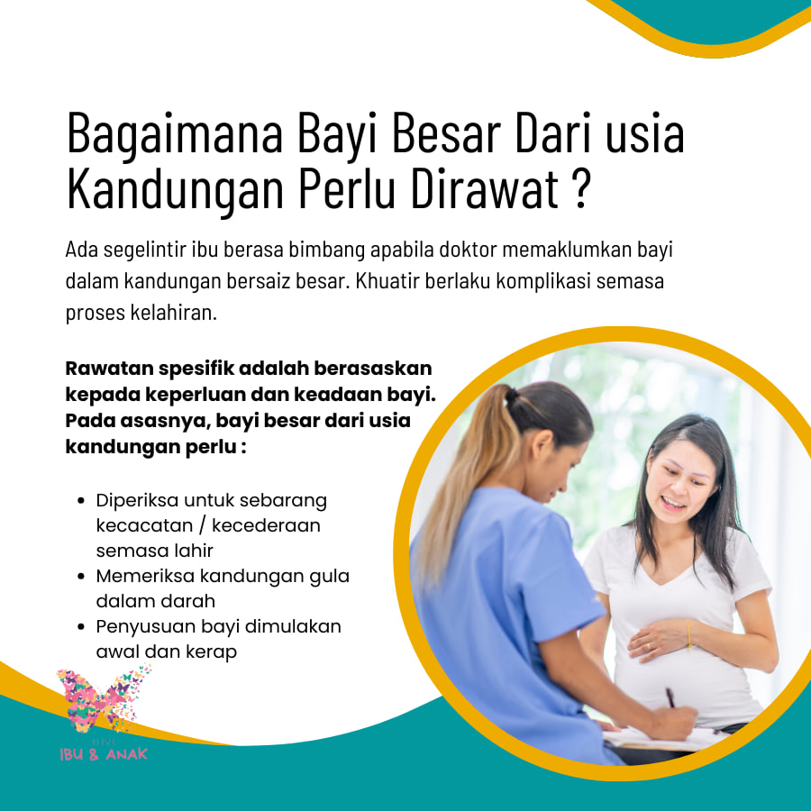 Bagaimana Bayi Besar Dari Usia Kandungan Perlu Dirawat?