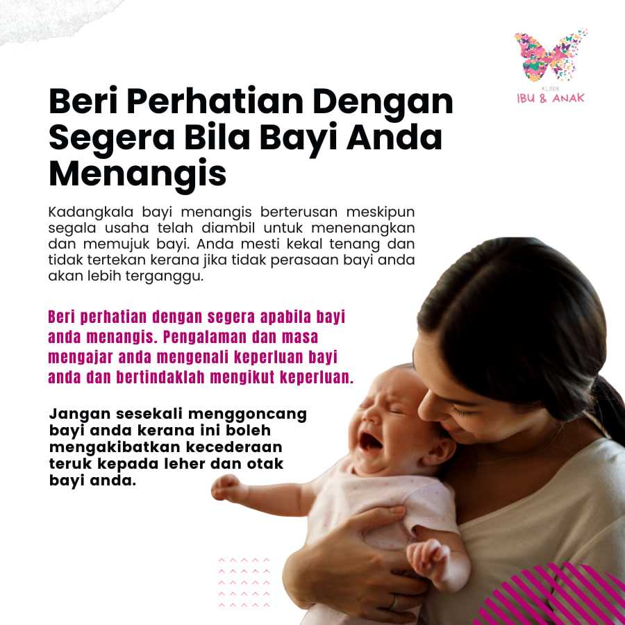 Beri Perhatian Dengan Segera Apabila Bayi Anda Menangis