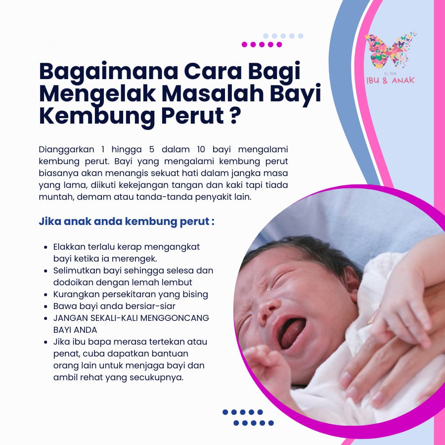 Bagaimanakah Untuk Mengelakkan Masalah Bayi Kembung Perut ?