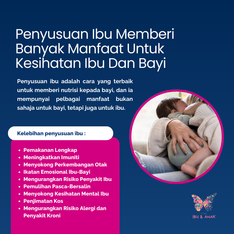 Penyusuan Ibu Memberi Banyak Manfaat Untuk Kesihatan Ibu Dan Bayi