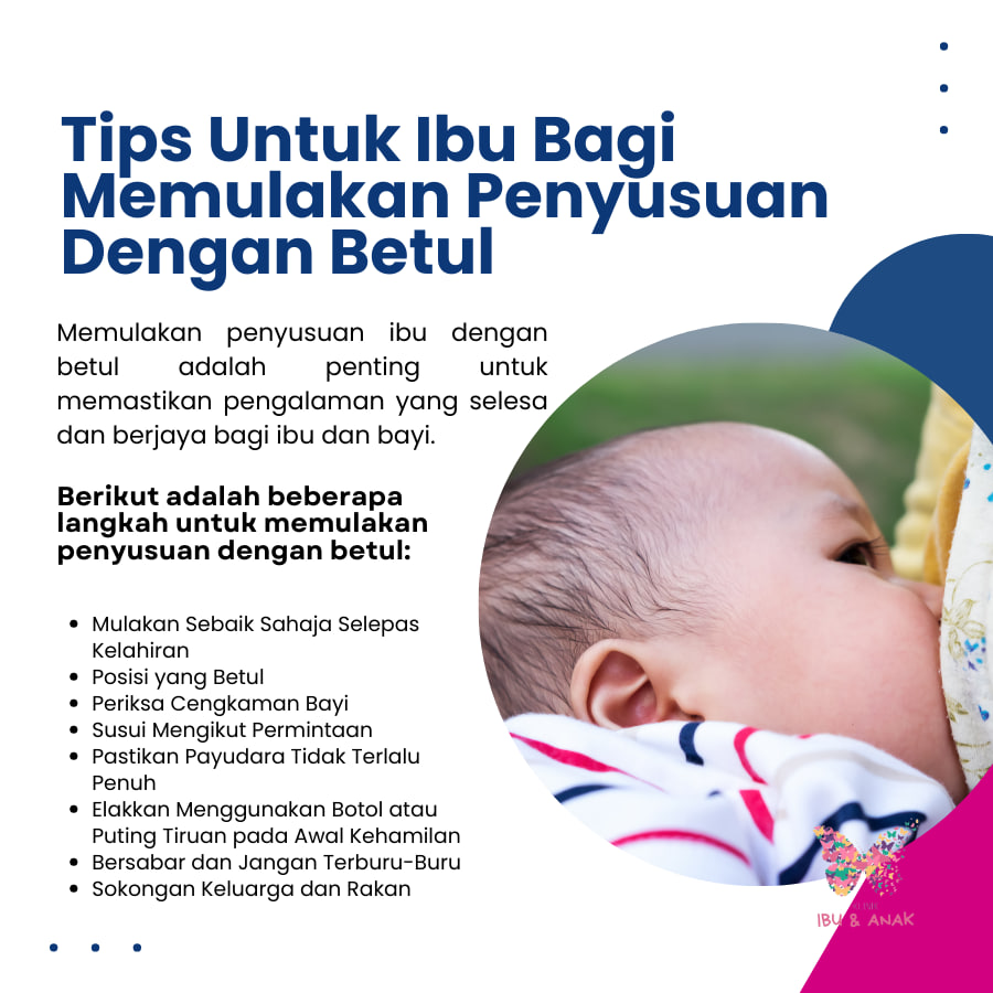 Tips Untuk Ibu Bagi Memulakan Penyusuan Dengan Betul