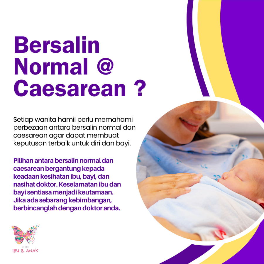 Perbezaan Antara Bersalin Normal & Caesarean ?