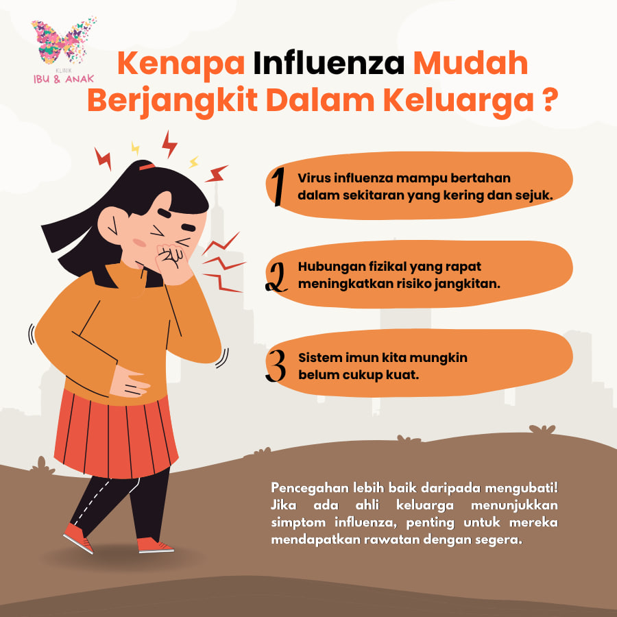 Kenapa Influenza Mudah Berjangkit Dalam Keluarga ?