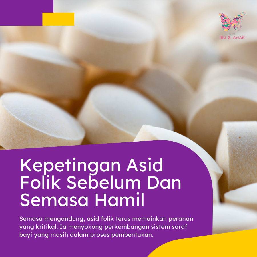 Kepentingan Asid Folik Sebelum Dan Semasa Hamil