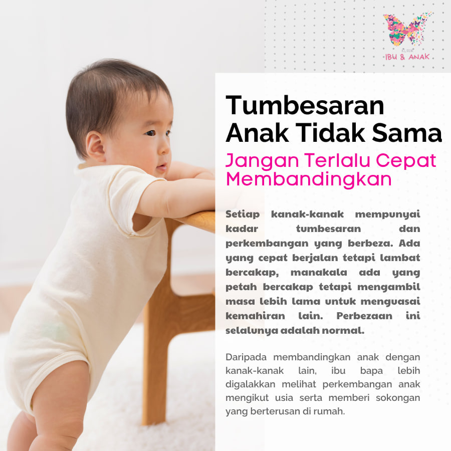 Tumbesaran Anak Tidak Sama..Jangan Terlalu Cepat Membandingkan