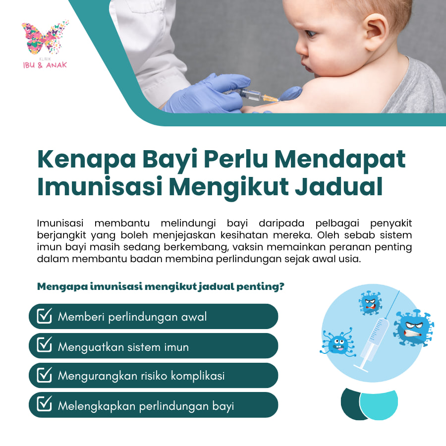 Kenapa Bayi Perlu Mendapatkan Imunisasi Mengikut Jadual ?